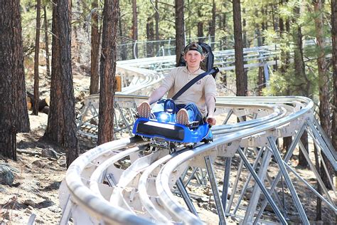 Canyon coaster - Williams Arizona is now home to Arizona's first alpine coaster and we got to ride it. This alpine coaster is 1 mile long and gets going pretty fast! We hit a...